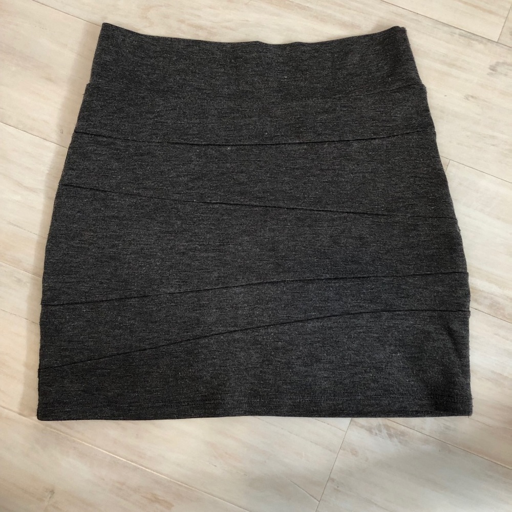 Gray mini skirt